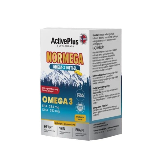 Active Plus Normega Omega-3 60 Kapsül