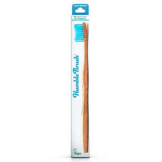 The Humble Co Brush Mavi Adult Medium Bambu Diş Fırçası