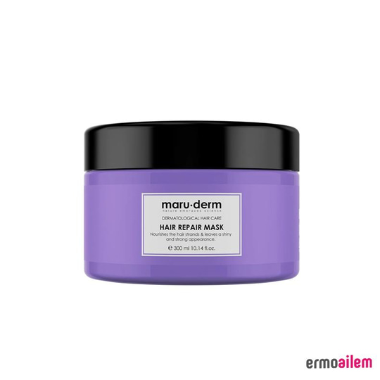 Maruderm Saç Maskesi | Saç Onarıcı Saç Maskesi 300 ML | Yıpranmış Zayıf Saçlar | Vegan