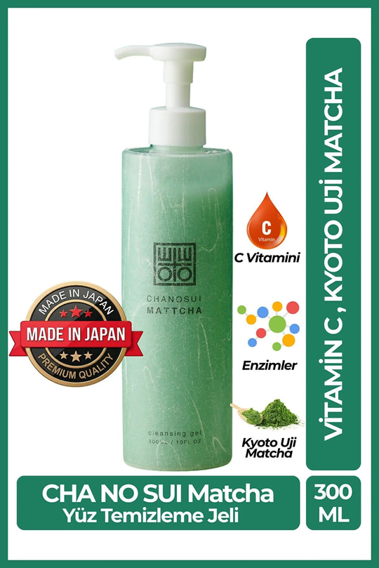 Cosmetex Roland ChaNoSui Japon Matcha Özlü C Vitaminli Gözenek Sıkılaştırıcı Cilt Tonu Eşitleyici Yüz Temizleme Jeli