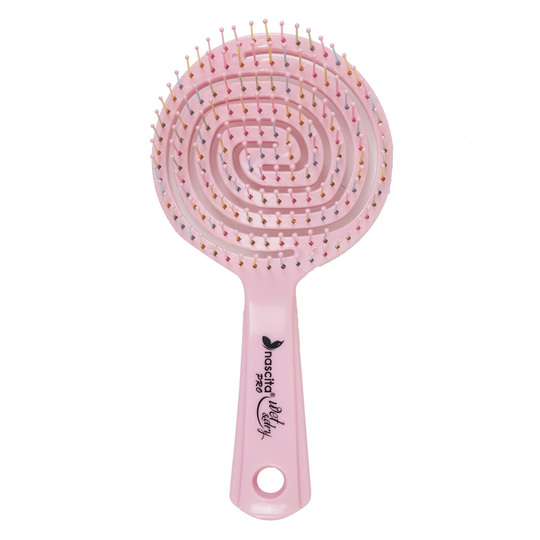 Nascita 3D Flexi Kontrol Açma Tarama Saç Fırçası Pembe 40
