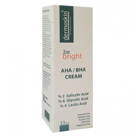Lekeli Ciltler & AydınlatıcıDermoskinDermoskin Be Bright AHA/BHA Krem 33 ml