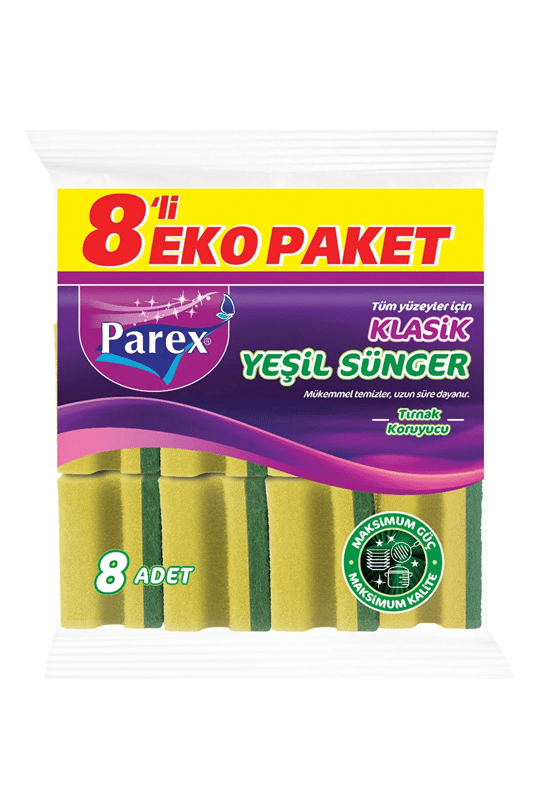 Parex 8li Bulaşık Süngeri Ekonomik Paket