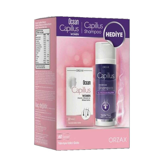 Ocean Capillus Woman 60 Tablet + Capillus Şampuan 200 ml Hediyeli