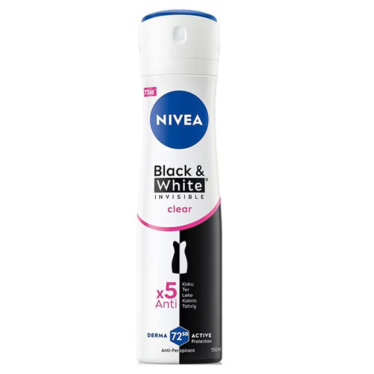 Nivea Invisible For Black & White Clear 150 ml Deo Spray