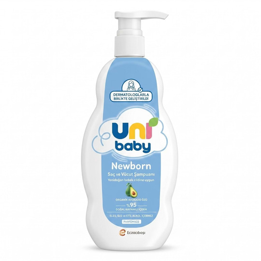 Uni Baby Yenidoğan Saç ve Vücut Şampuanı 500 ml