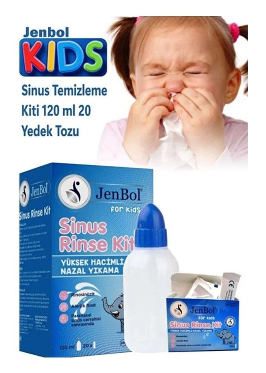 Jenbol Sinüs Rinse Nazal Yıkama Kit For Kids 120 ml 20 Poşet