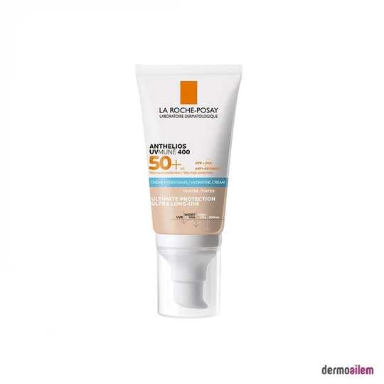 Spf 20 & 50 ArasıLa RocheLa Roche Posay Anthelios UVMune SPF50+ Nemlendirici Güneş Kremi 50 ml - Renkli