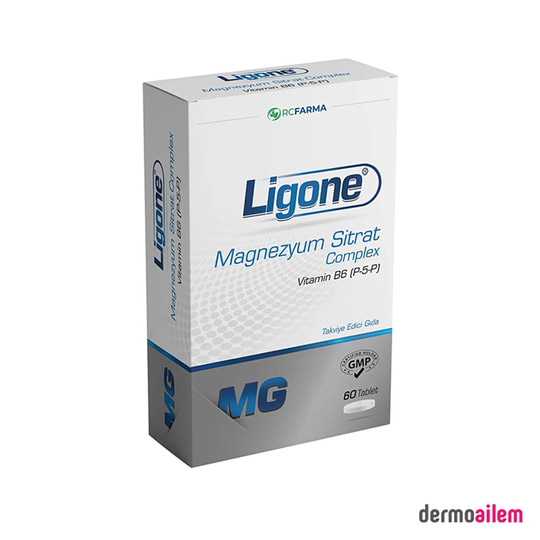 Takviye Edici GıdalarRcFarmaLigone Magnezyum Sitrat Complex 60 Tablet