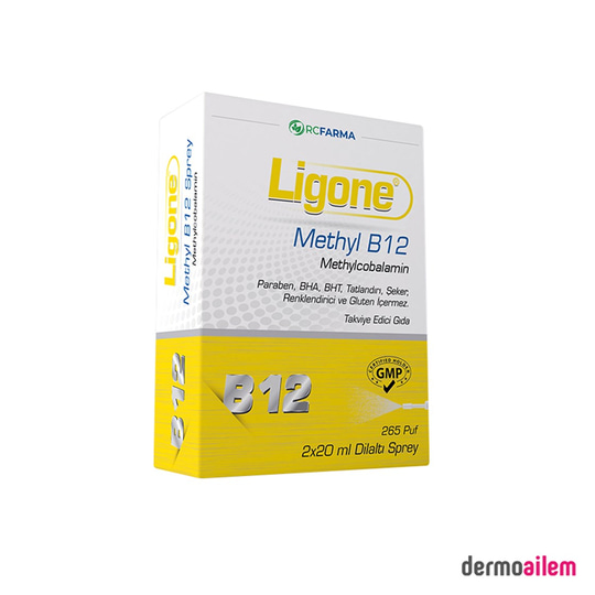 Takviye Edici GıdalarRcFarmaLigone Methyl B12 Methylcobalamin Dilaltı Sprey 2 x 20 ml