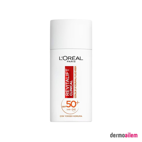 Spf 20 & 50 ArasıLoreal ParisLoreal Paris Revitalift Clinical Günlük Yüksek Uv Korumalı Güneş Kremi Spf 50+ 50 ml