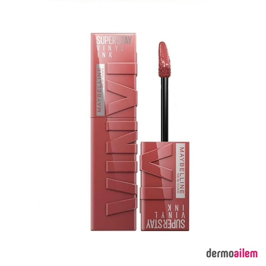 RujMaybellineMaybelline Super Stay Vinyl Ink Likit Parlak Ruj 115 Peppy