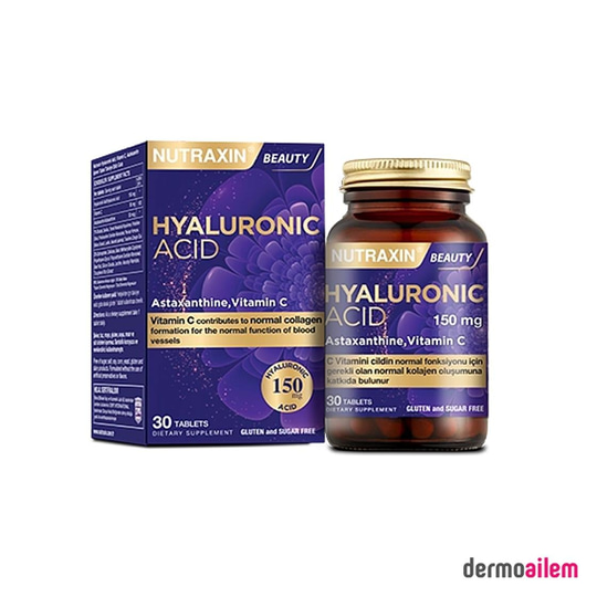Takviye Edici GıdalarNutraxinNutraxin Beauty Hyaluronic Acid 30 Tablet