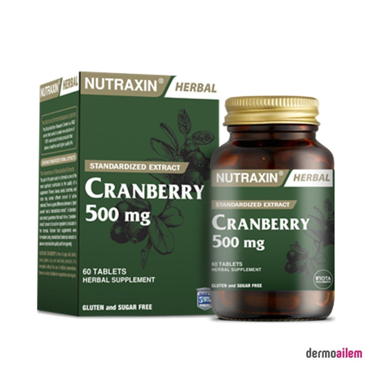 Takviye Edici GıdalarNutraxinNutraxin Cranberry 60 Tablet