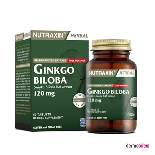 Takviye Edici GıdalarNutraxinNutraxin Ginkgo Biloba 60 Kapsül