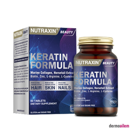 Takviye Edici GıdalarNutraxinNutraxin Keratin Formula 60 Tablet