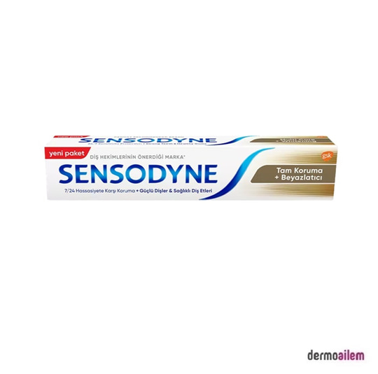 Diş MacunlarıSensodyneSensodyne Tam Koruma + Beyazlatıcı Diş Macunu 75 ml