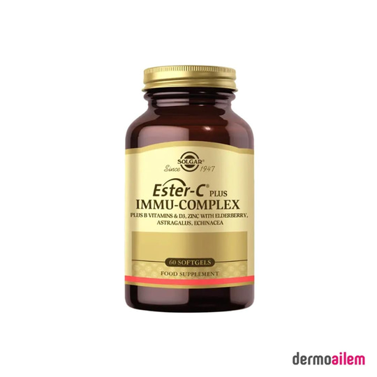 Takviye Edici GıdalarSolgarSolgar Ester-C Plus Immu-Complex 60 Softgels