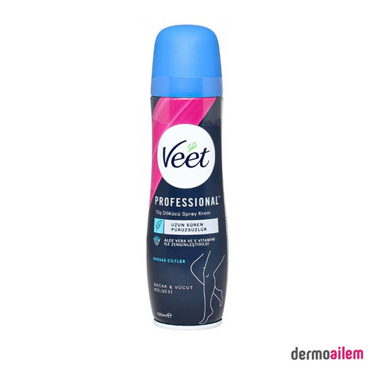 Tüy GidericilerVeetVeet Professional Hassas Ciltler İçin Tüy Dökücü Sprey Krem 150 Ml