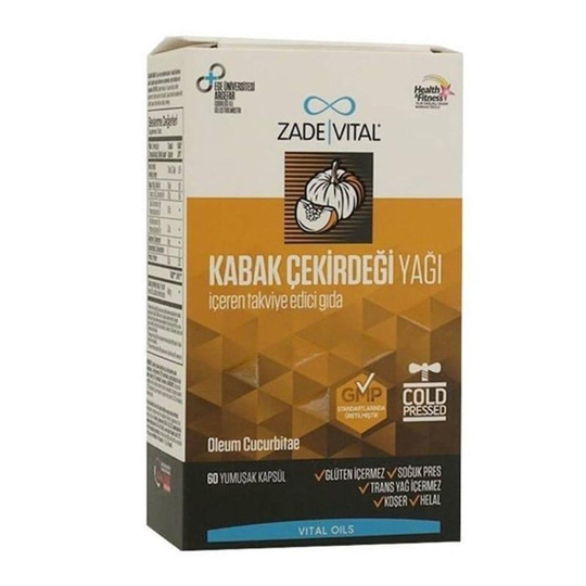 Sağlıklı YağlarZade VitalZade Vital Kabak Çekirdeği Yağı 320 mg 60 Blister Kapsül