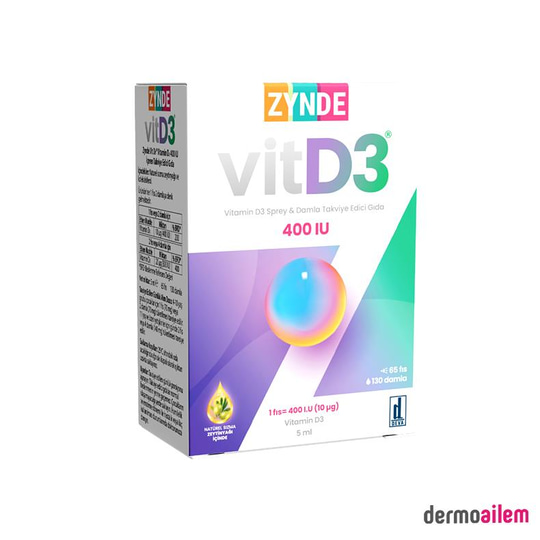 D VitaminleriDEVAZynde Vitamin D3 400 IU Sprey 5 ml