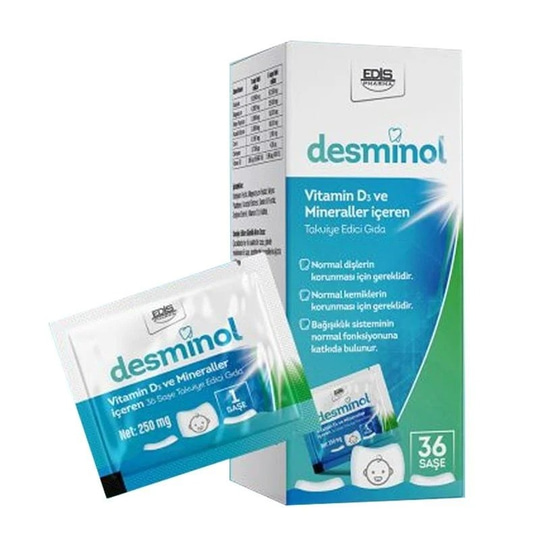 Desminol Vitamin D3 ve Mineraller 36 Saşe