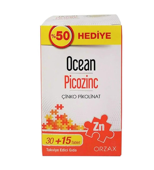 Ocean Picozinc 30 Tablet + 15 Tablet Hediye