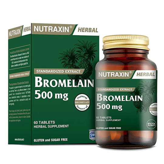 Nutraxin Bromelain 500mg 60 Kapsül