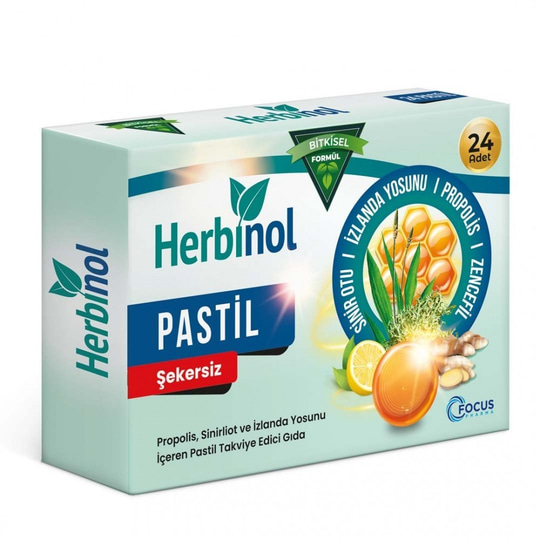 Herbinol Propolis Sinir Otu Şekersiz 16 Pastil