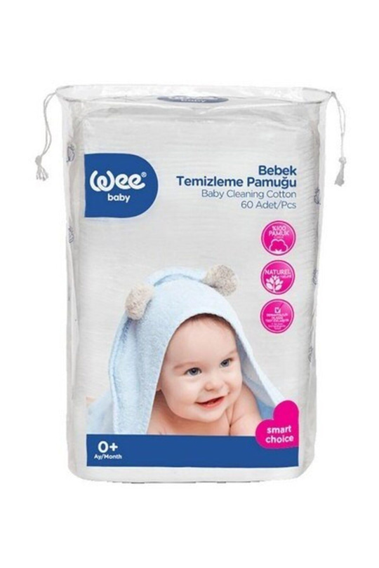 Wee Baby Wee Bebek Temizleme Pamuğu 60'lı