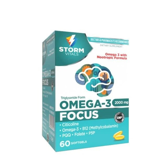 Storm Vitals Omega 3 Focus Sitikolin 60 Kapsül