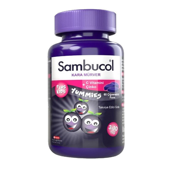 Sambucol Plus Kids Yummies Çiğnenebilir Form 60 Adet