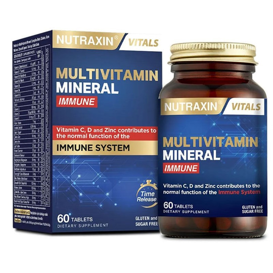 Nutraxin Multivitamin Mineral İmmune 60 Tablet