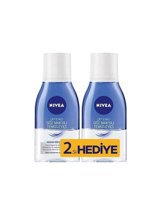 Nivea Me Make Up Expert Hassas Çift Fazlı 2 Adet Göz Makyaj Temizleme Suyu 125 ml
