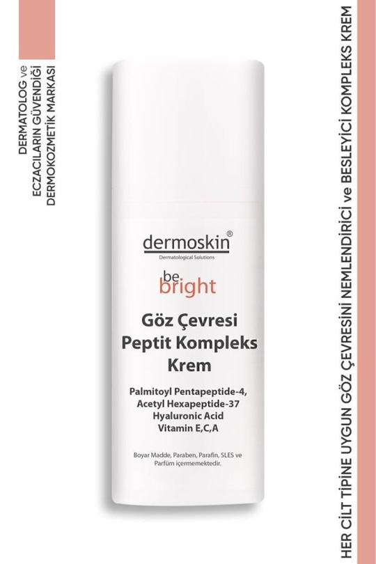 Dermoskin Be Bright Göz Çevresi Krem Peptit Kompleks 15 ml