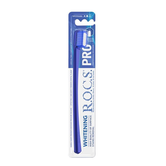 Rocs Pro Whitening Diş Fırçası Medium Lacivert