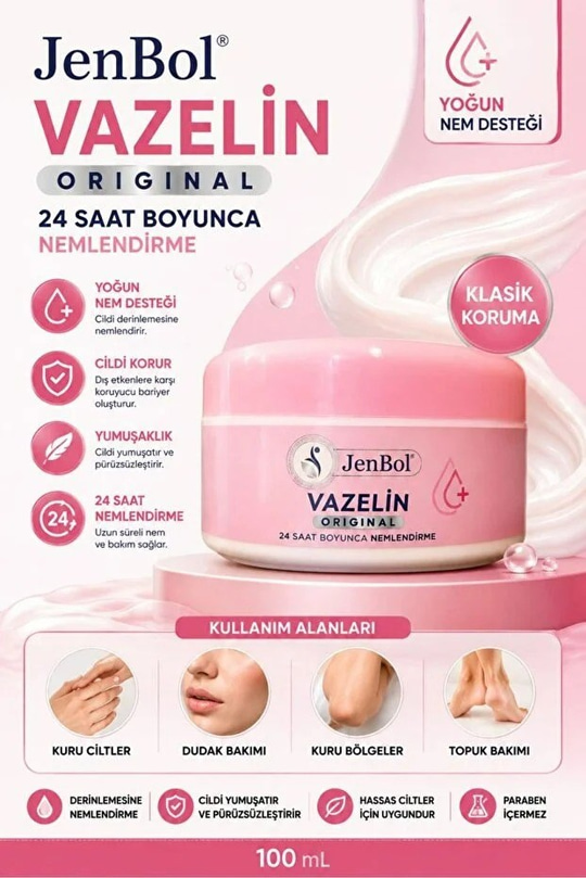 Jenbol Vazelin Pembe 100 ml