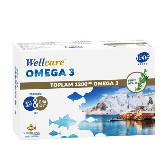 Wellcare Omega 3 1200 mg 30 Kapsül