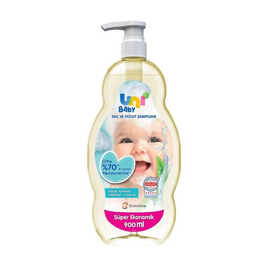 Uni Baby Saç ve Vücut Şampuanı 900 ml