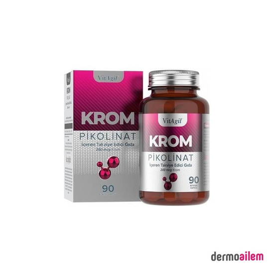 VitAgil Krom Pikolinat 90 Kapsül (SKT:06.2026)