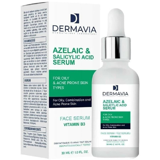 Dermavia Yağlı Akne Eğilimli Ciltler İçin Yüz Serumu 30 ml