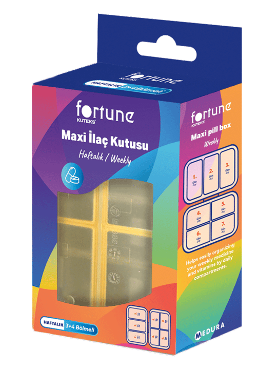 Fortune İlaç Kutusu Haftalık Maxi