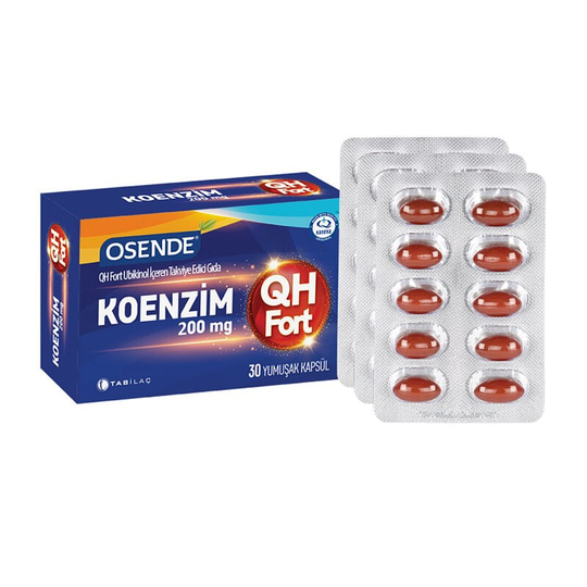 Osende Koenzim QH 200 mg Fort 30 Yumuşak Kapsül