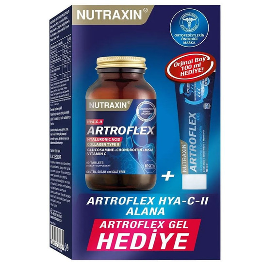 Nutraxin Artroflex HYA-C-II 90 Tablet + Nutraxin Extra Gel 100 Ml