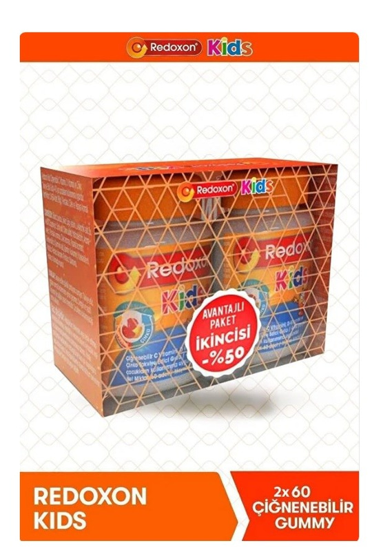 Redoxon Kids 60 Çiğneme Tableti 2'li Avantaj Paket - İkincisi %70 İndirimli