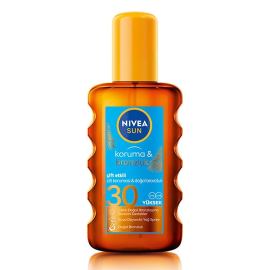 Nivea Sun SPF30 Çift Etkili Koruma ve Bronzluk Güneş Spreyi 200 ml