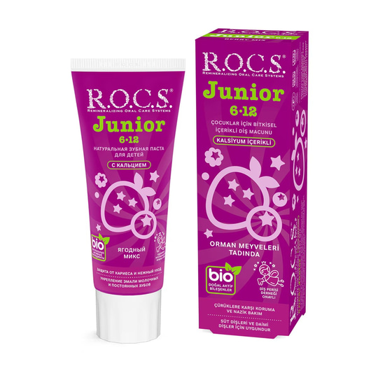 Rocs Junior 6-12 Orman Meyveli Özlü Diş Macunu 74 gr