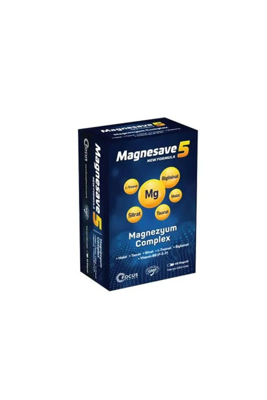 Magnesave 5 Magnezyum 60 Kapsül