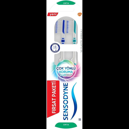 Sensodyne Çok Yönlü Koruma Orta 2li Diş Fırçası