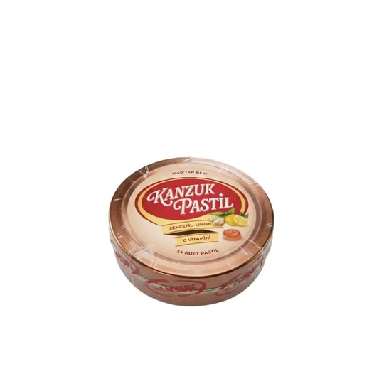 Kanzuk Zencefil Limon Aromalı Pastil 24'lü